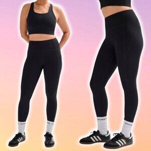 GIRLFRIEND COLLECTIVE Black Compressive High-Rise Crop Legging Sz Small